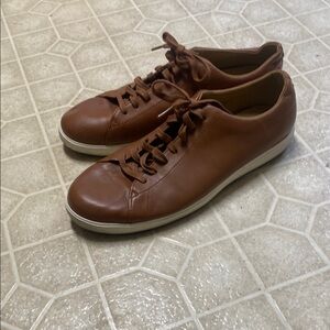 Cole Haan Brown Leather Sneakers Minimalist Design